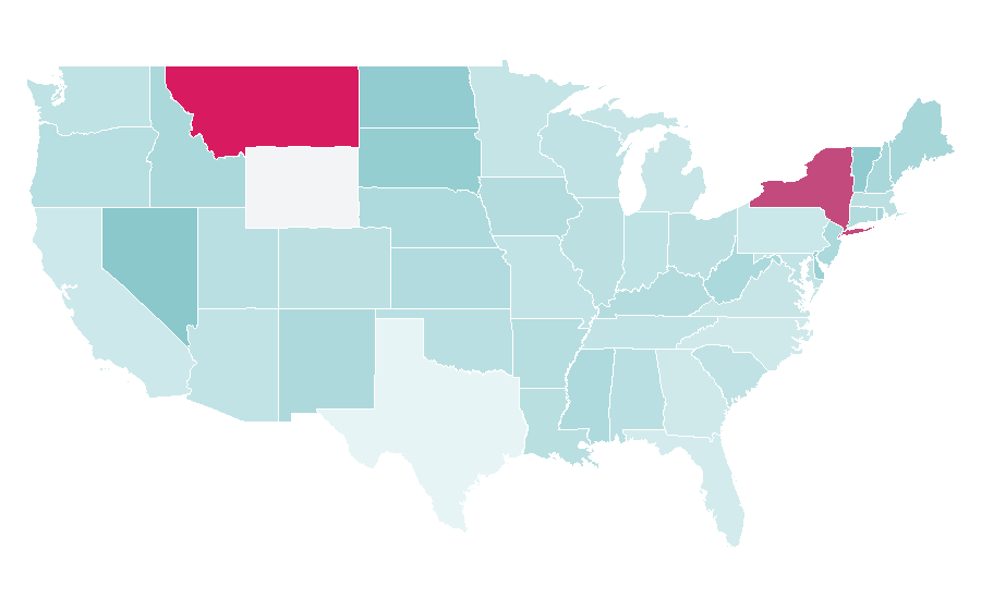 Affinity by region — Western Bulldogs, United States