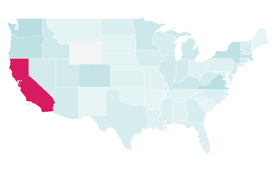 Affinity by region — Western Digital, United States