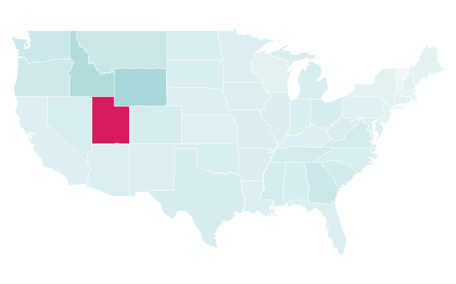 Affinity by region — Western Governors University, United States
