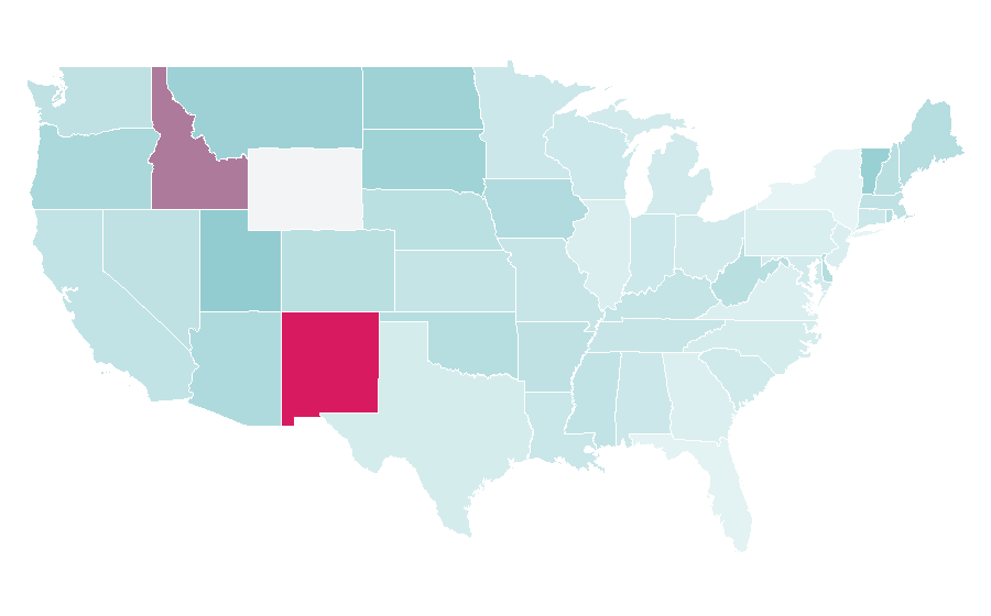 Affinity by region — Western music (North America), United States