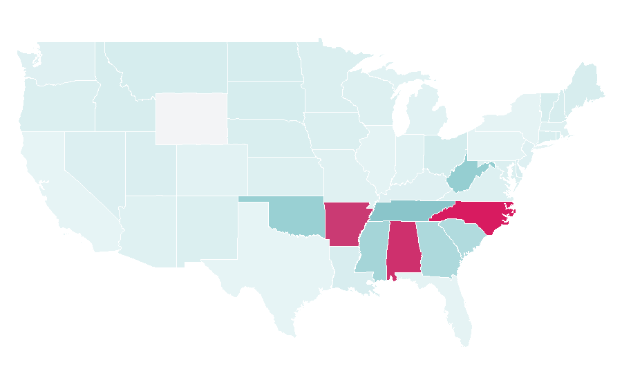 Affinity by region — Western Sizzlin', United States