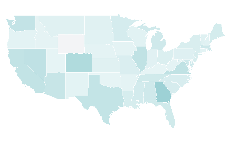 Affinity by region — Westin Hotels & Resorts, United States