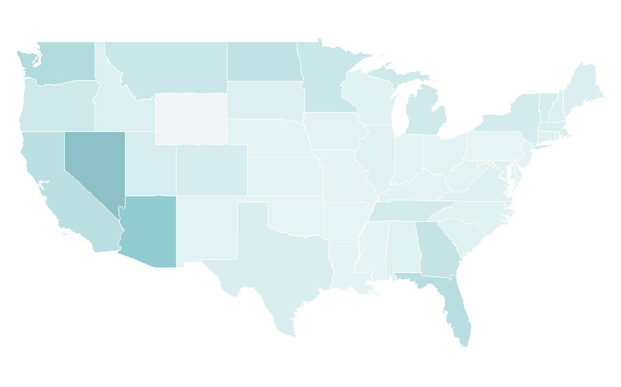 Affinity by region — WestJet, United States