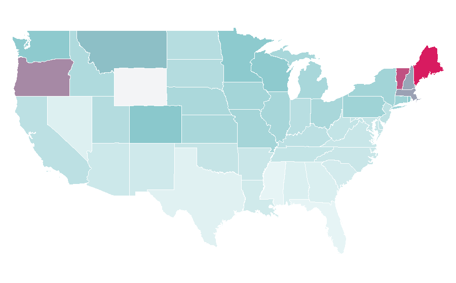 Affinity by region — Wet Hot American Summer, United States