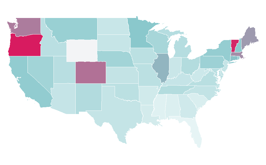 Affinity by region — Wet Leg, United States