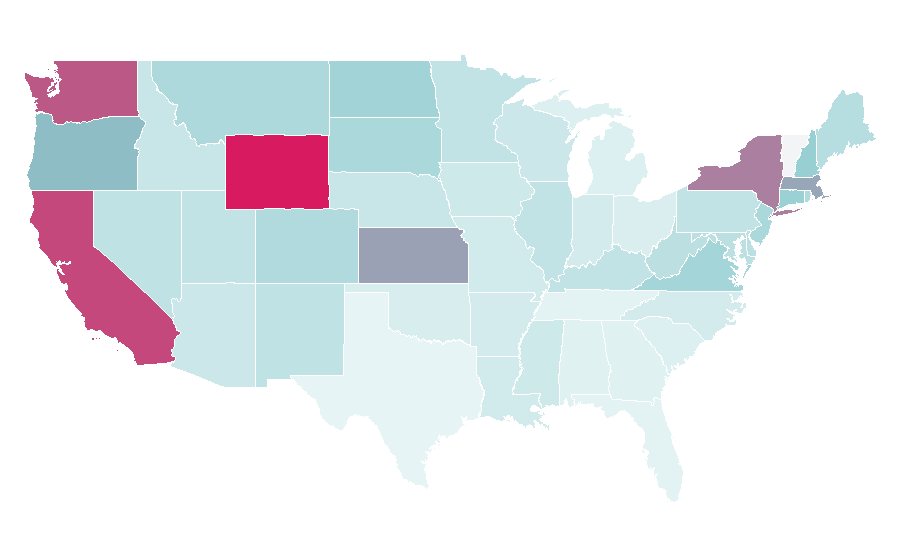 Affinity by region — Wet market, United States