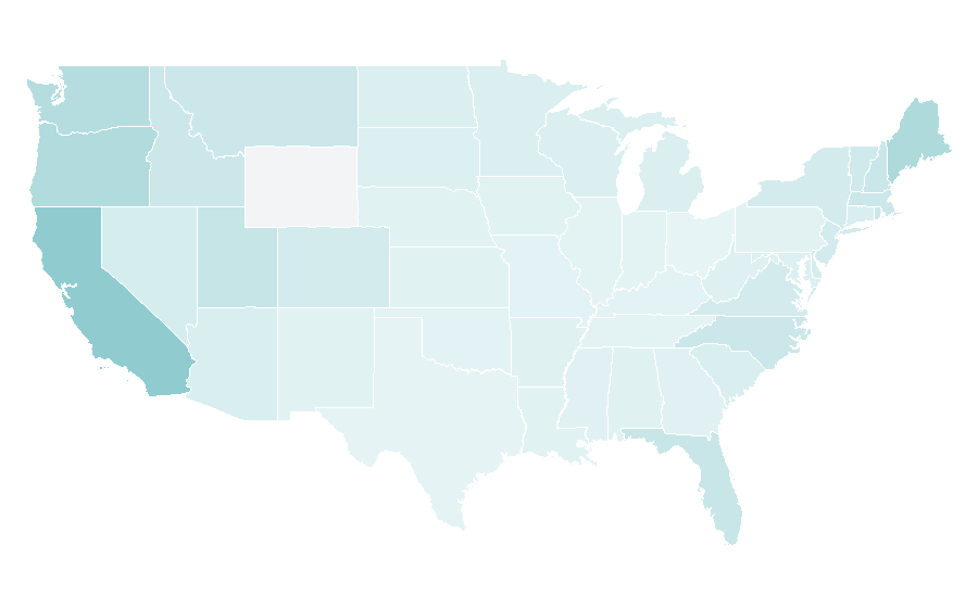 Affinity by region — Wetsuit, United States