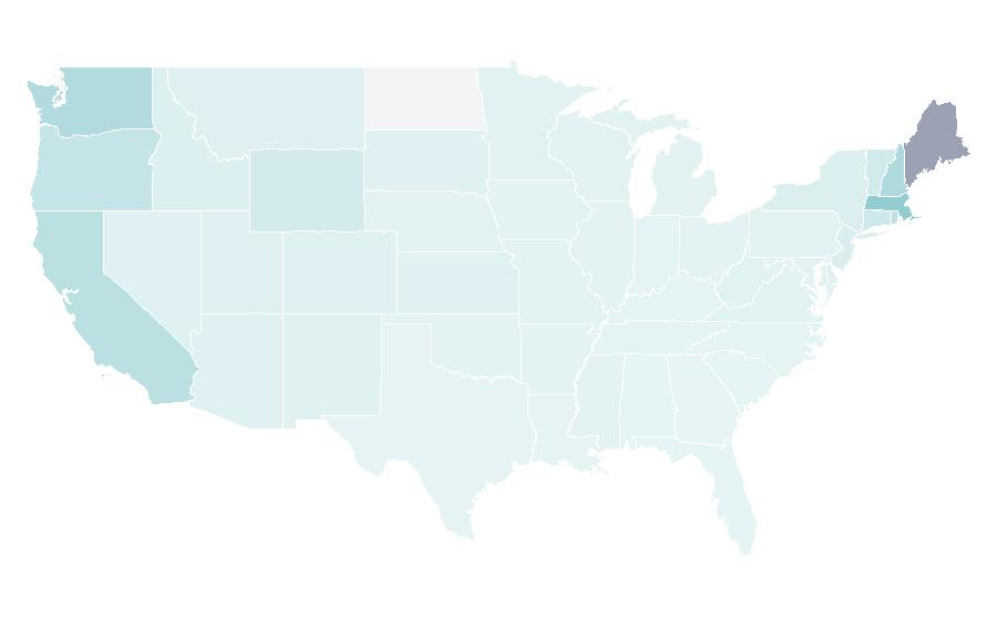 Affinity by region — Whale watching, United States