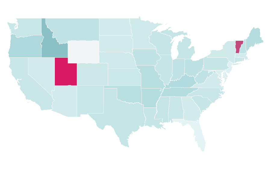 Affinity by region — What Lies Beneath, United States