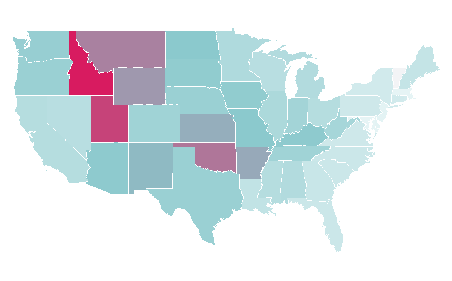 Affinity by region — What Women Want, United States