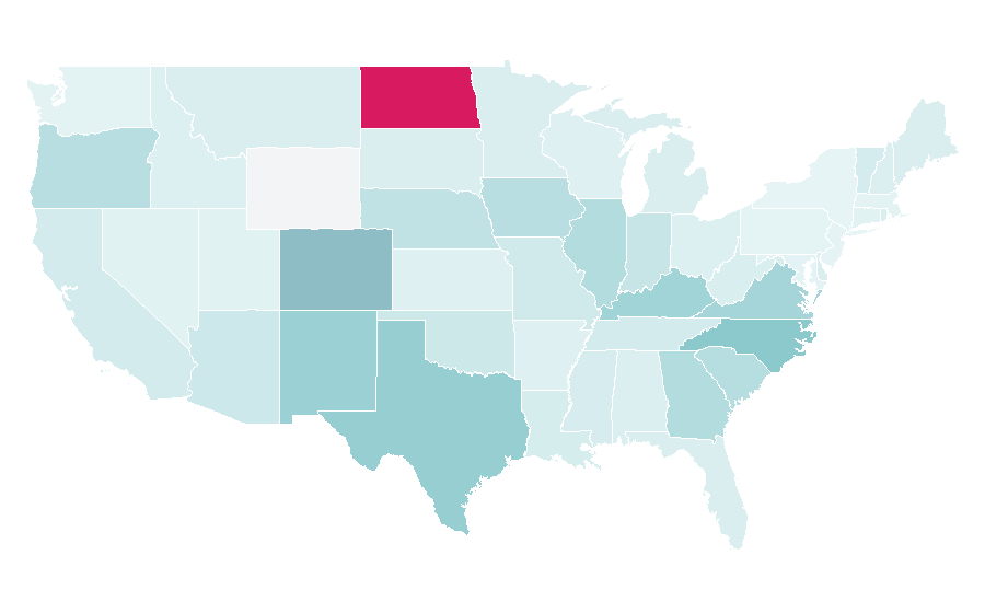 Affinity by region — Which Wich?, United States