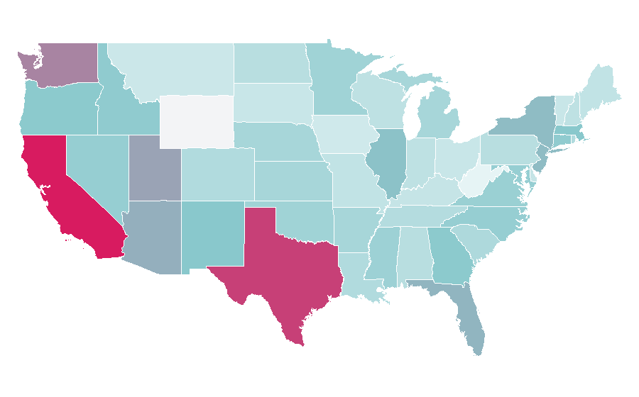 Affinity by region — Whipped cream, United States