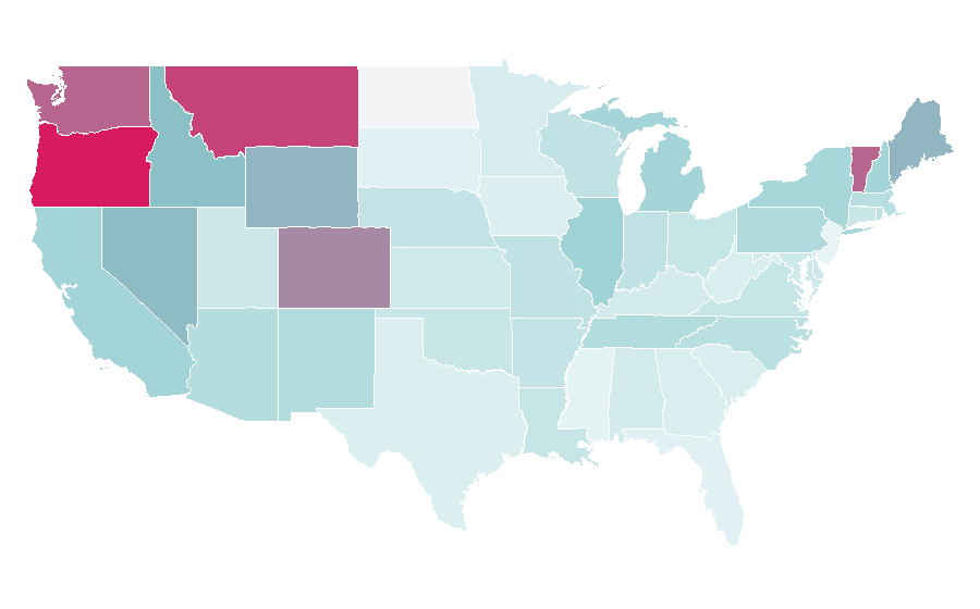Affinity by region — Whiskey sour, United States