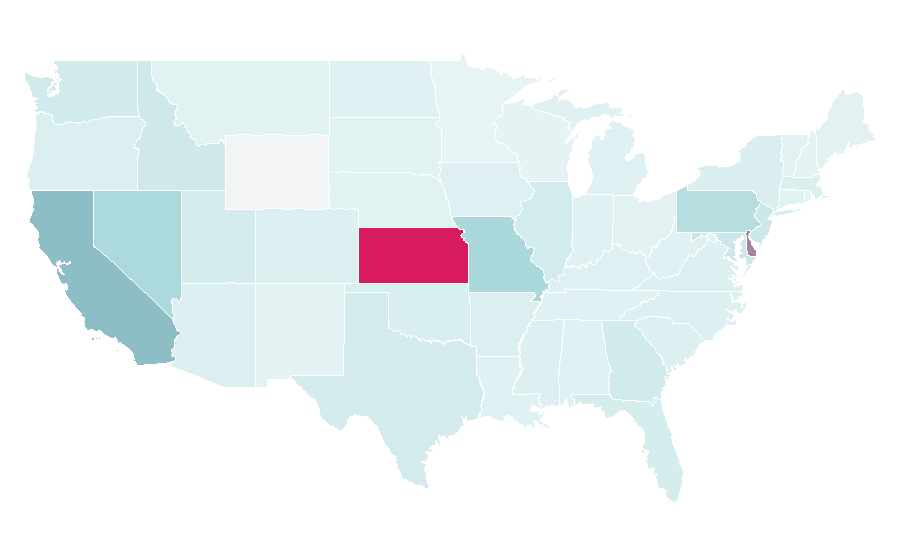 Affinity by region — Whispers, United States