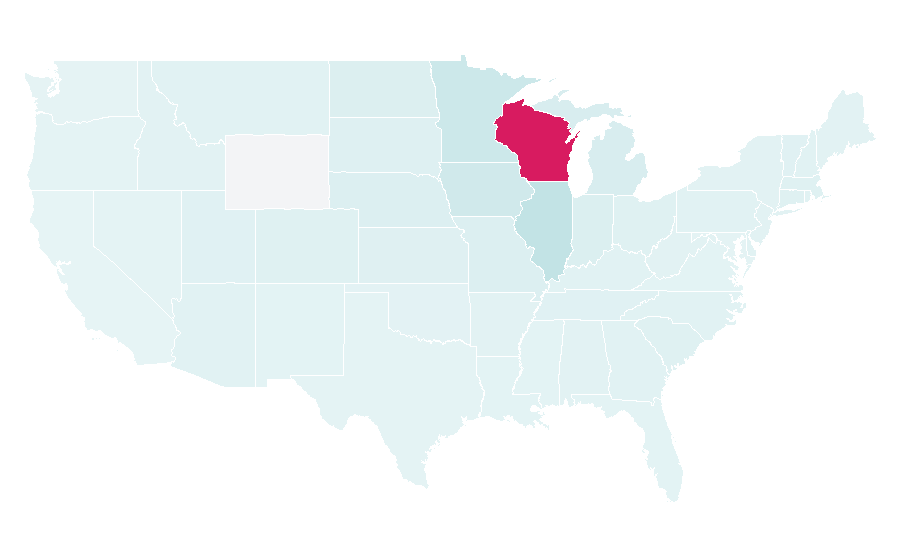 Affinity by region — Whistling Straits, United States