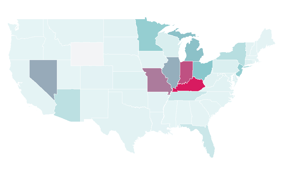 Affinity by region — White Castle (restaurant), United States