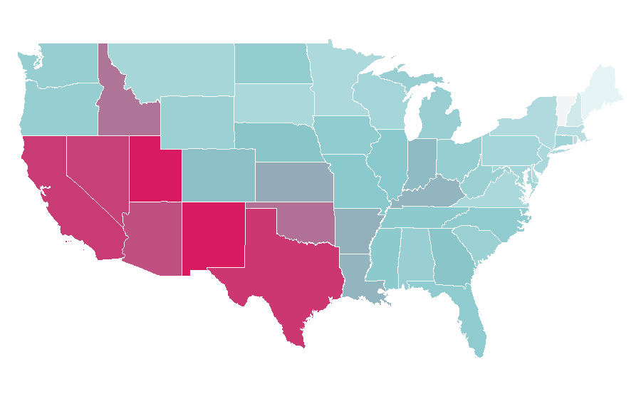 Affinity by region — White Chicks, United States