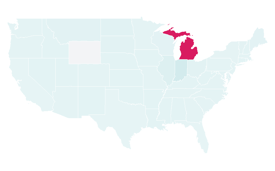 Affinity by region — White Cloud, Michigan, United States