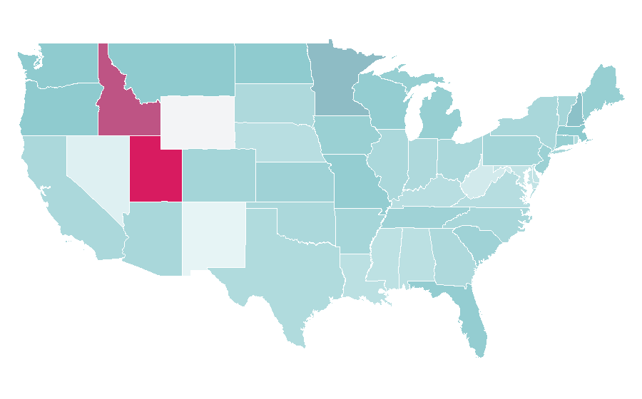 Affinity by region — White Collar, United States