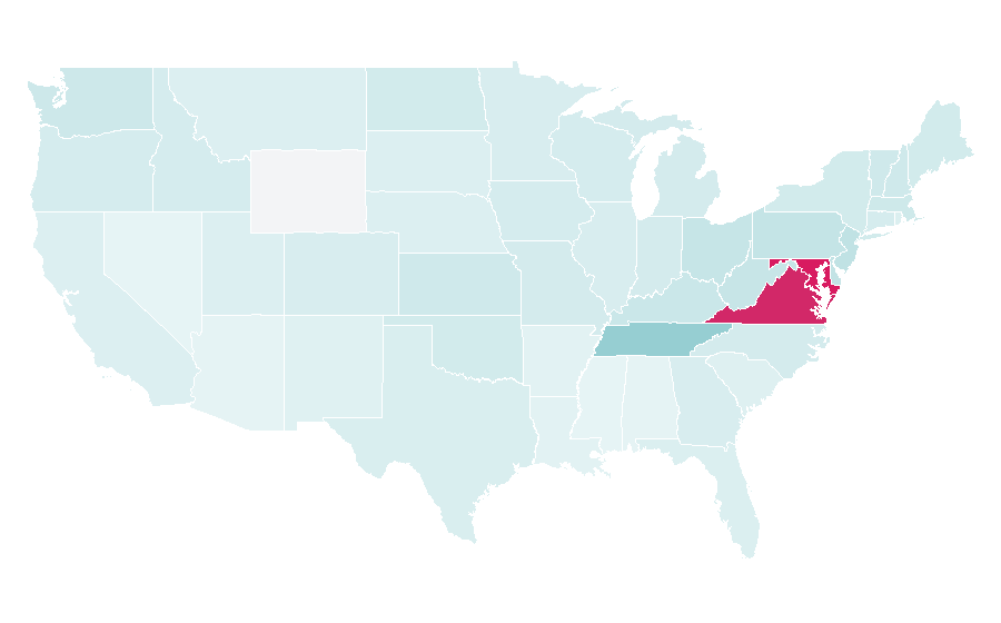 Afinidad por región — White House, Estados Unidos