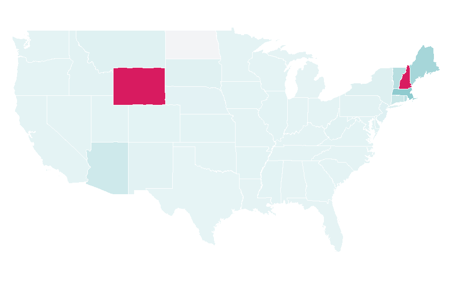 Affinity by region — White Mountains (New Hampshire), United States