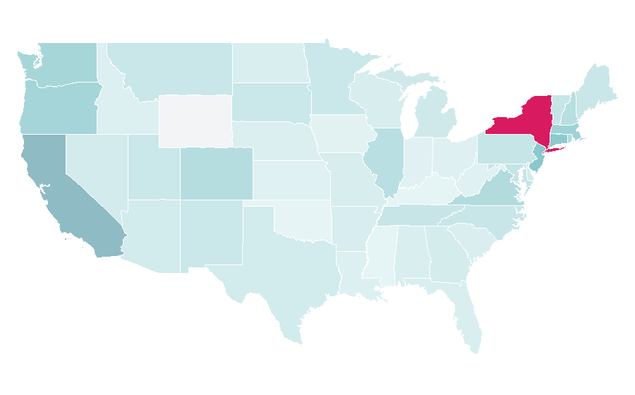 Affinity by region — Who, What, Wear, United States