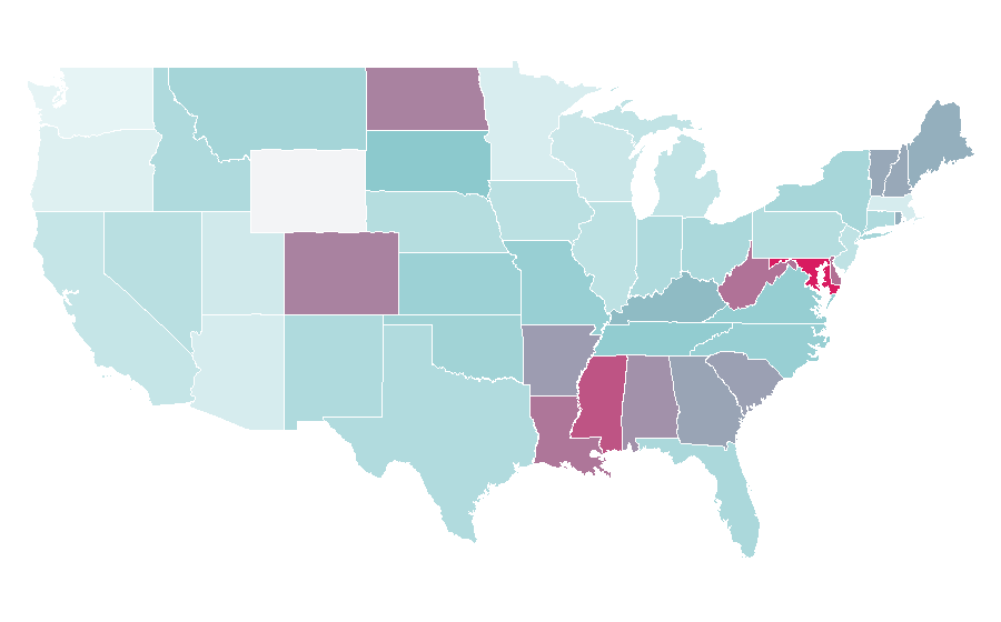 Affinity by region — Whole life insurance, United States