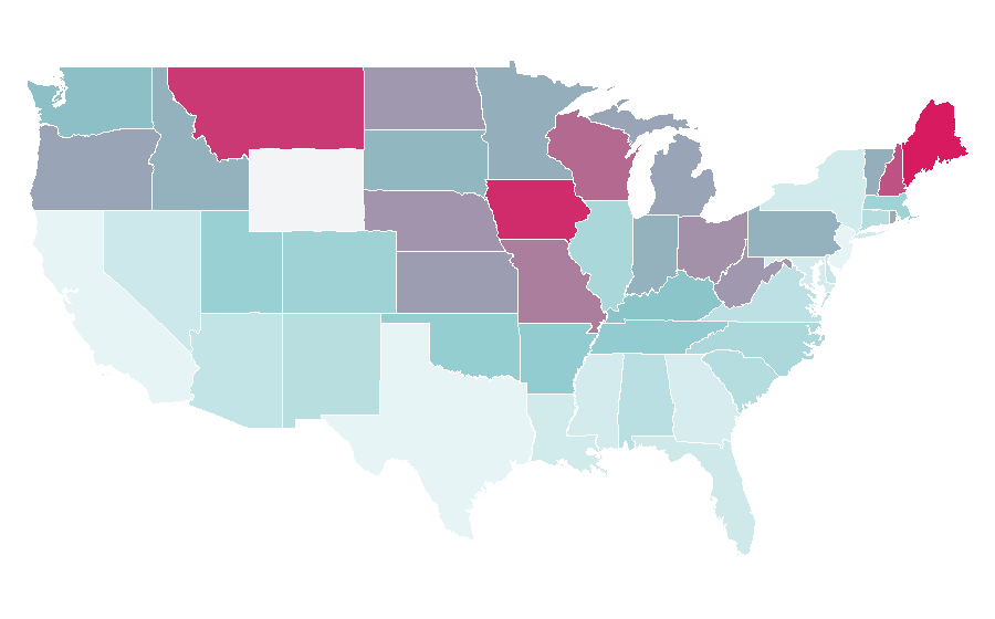 Affinity by region — Whose Line Is It Anyway? (U.S. TV series), United States