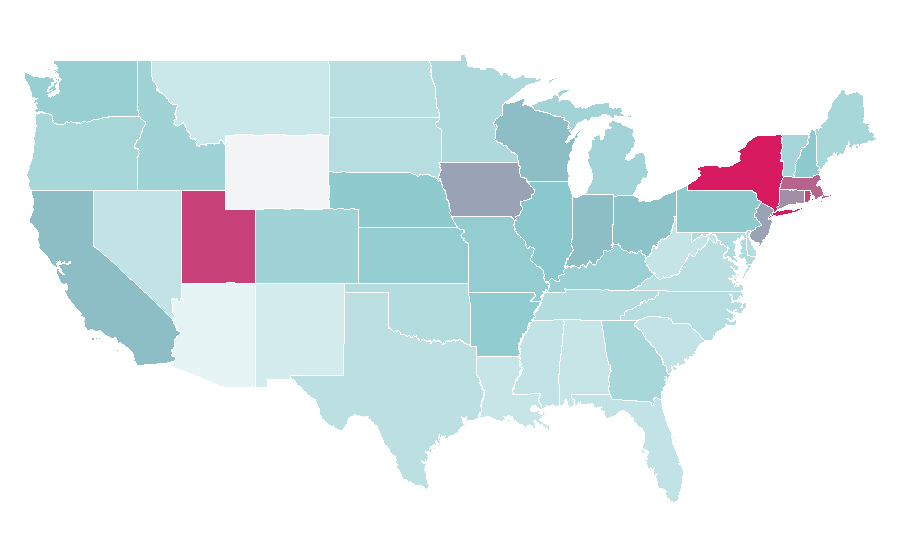 Affinity by region — WICKED The Musical, United States