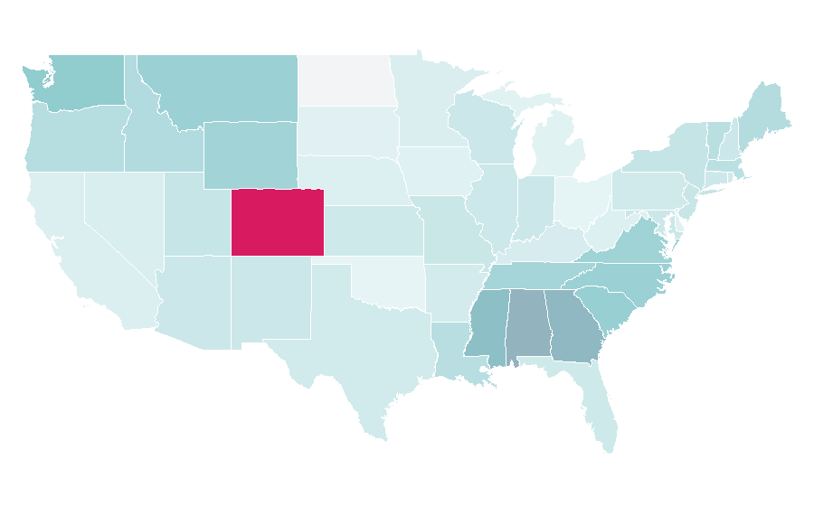 Affinity by region — Widespread Panic, United States