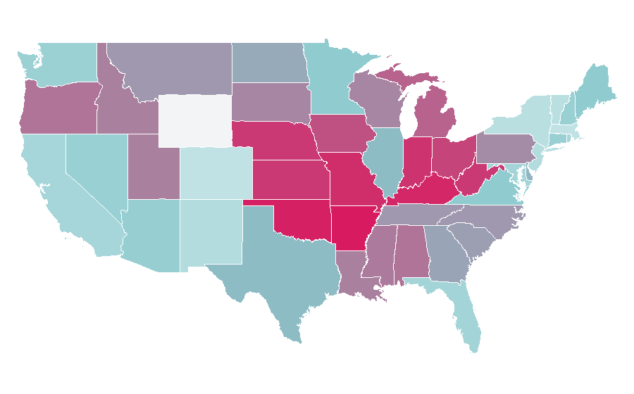 Affinity by region — Wii Sports, United States