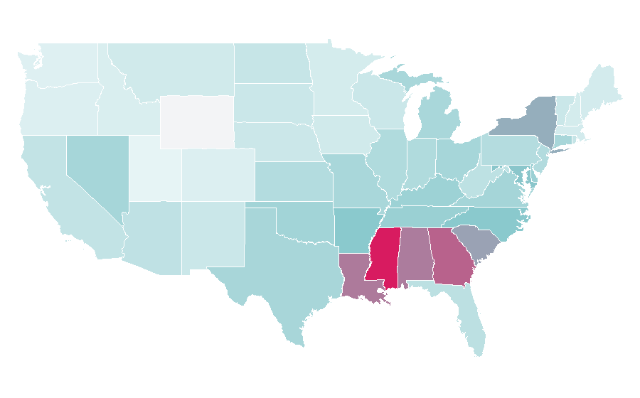 Affinity by region — Wild 'n Out, United States