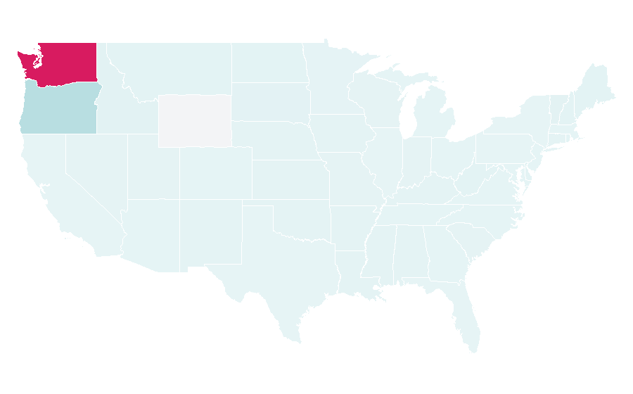 Affinity by region — Wild Waves Theme Park, United States