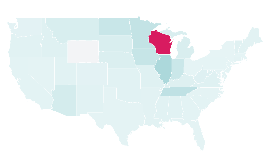 Affinité par région — Wilderness, États-Unis