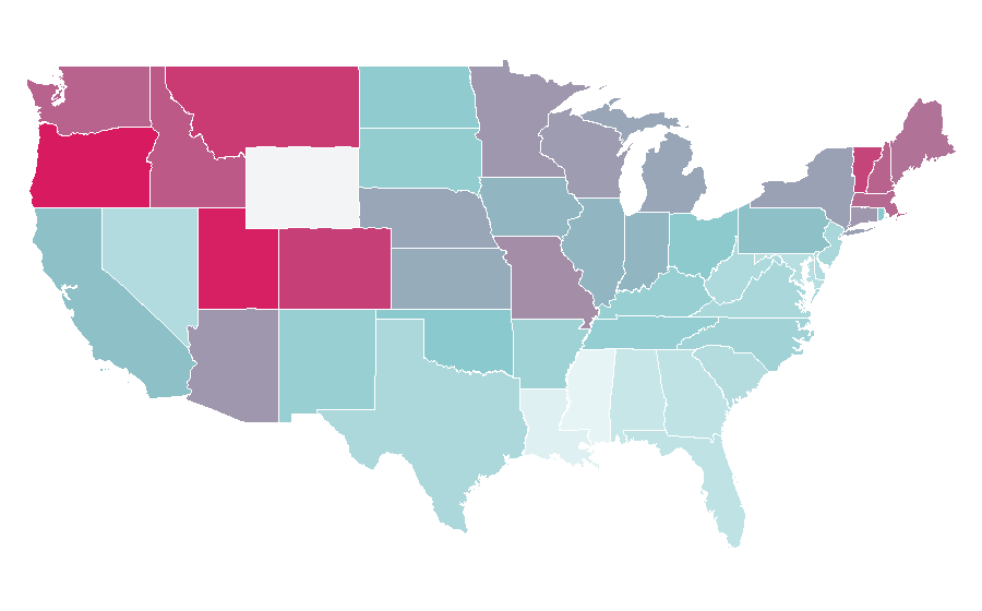 Affinity by region — Will Arnett, United States