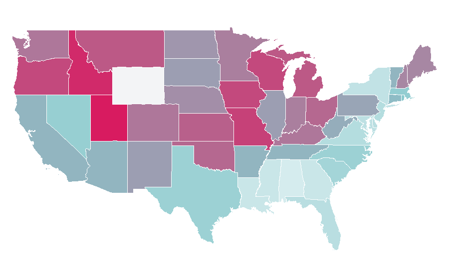 Affinity by region — Will Ferrell, United States