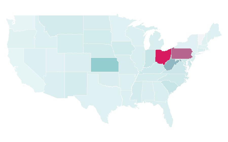 Affinity by region — Will Howard, United States