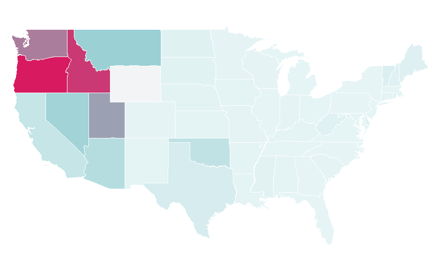 Affinity by region — WinCo Foods, United States