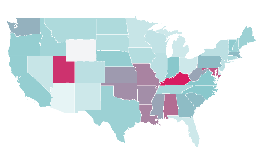 Affinity by region — Wind instrument, United States