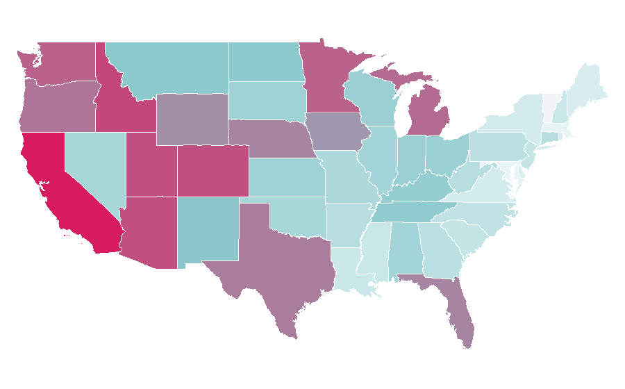 Affinity by region — Window cleaner, United States