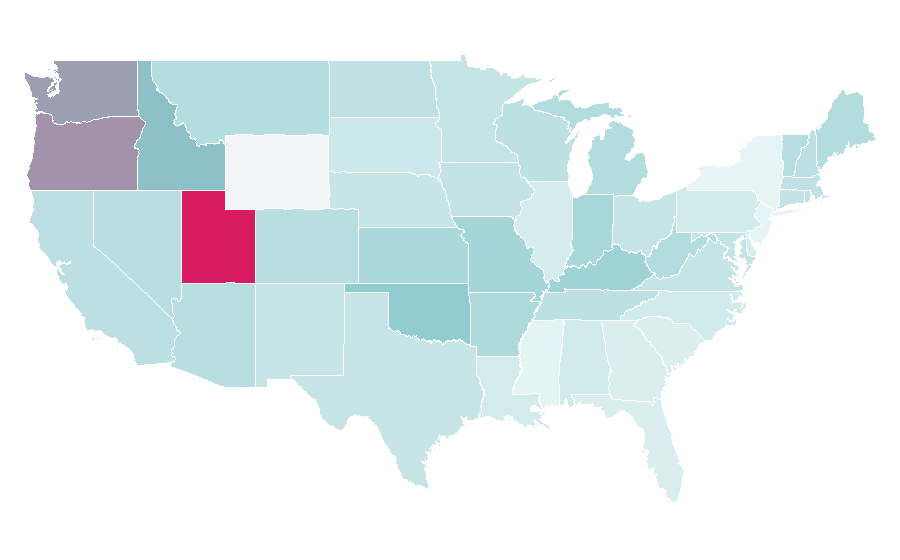 Affinity by region — Windwaker, United States