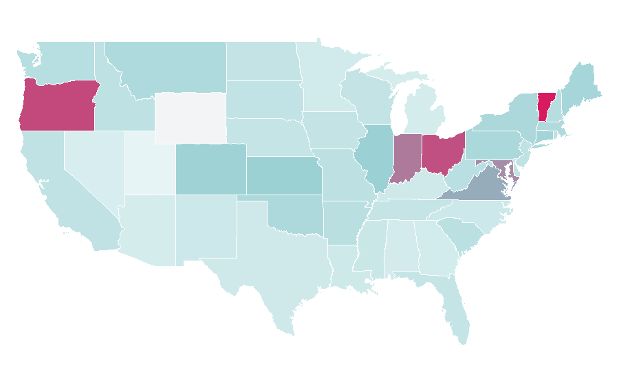 Affinity by region — Wine clubs, United States