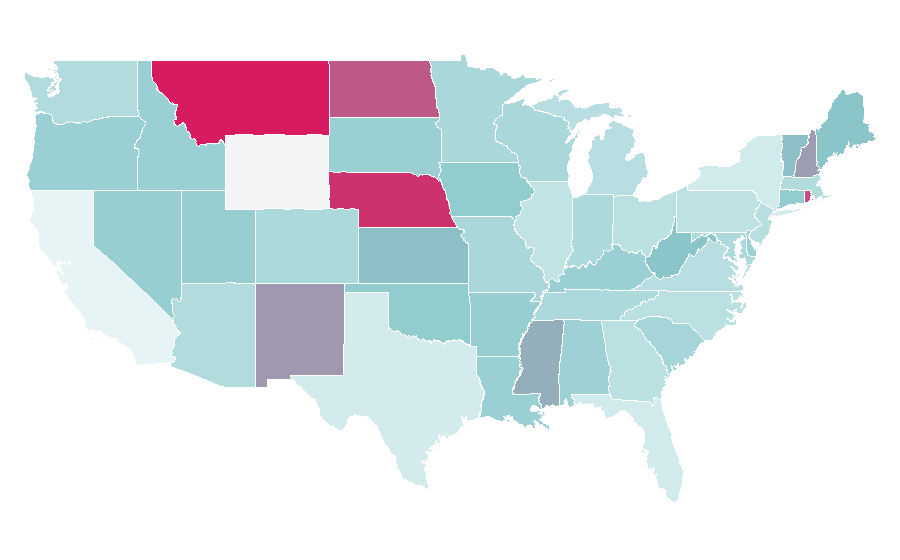 Affinity by region — Wine Lovers, United States