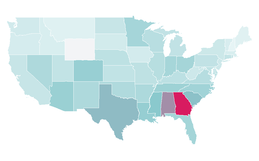 Affinity by region — Wing, United States