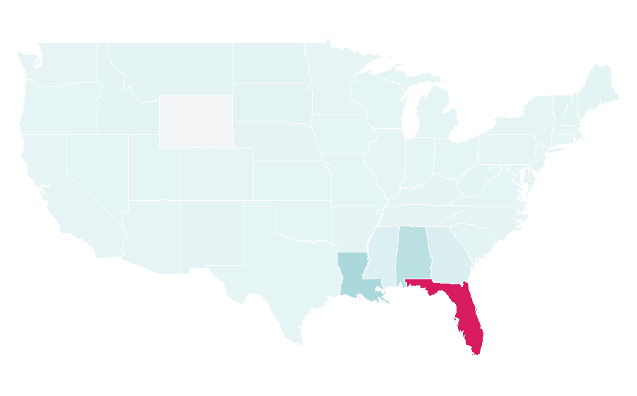 Affinity by region — Winn-Dixie, United States
