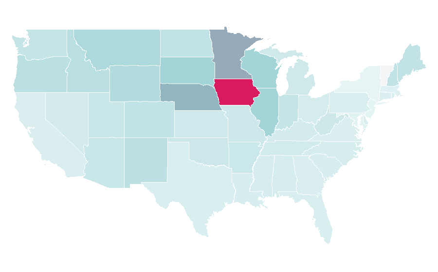 Affinity by region — Winnebago Industries, United States