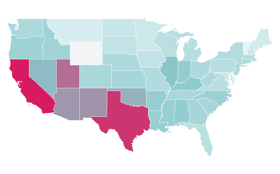 Affinity by region — Winnie-the-Pooh, United States