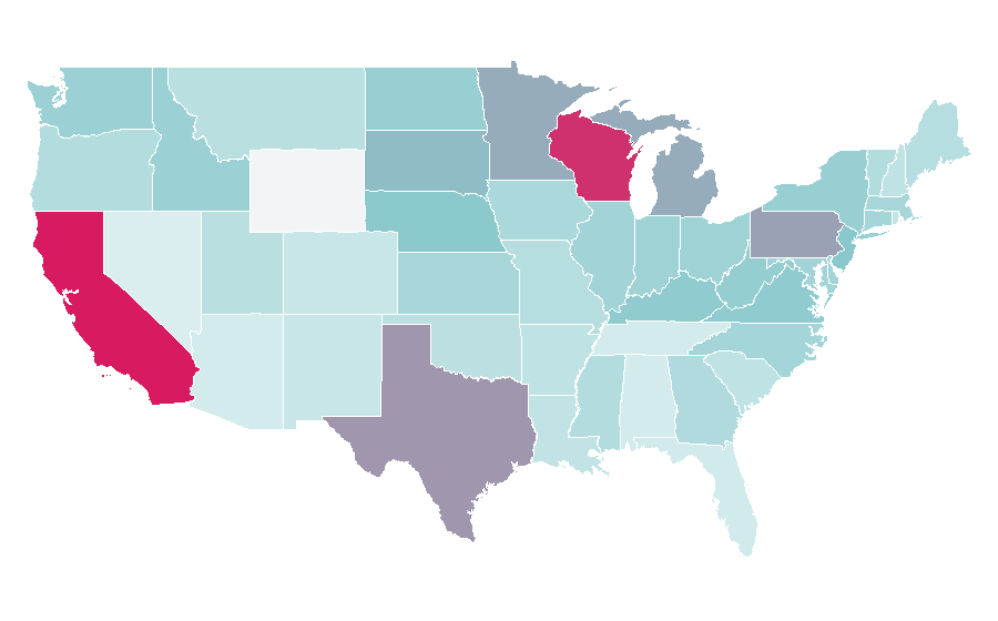 Affinity by region — Winter, United States