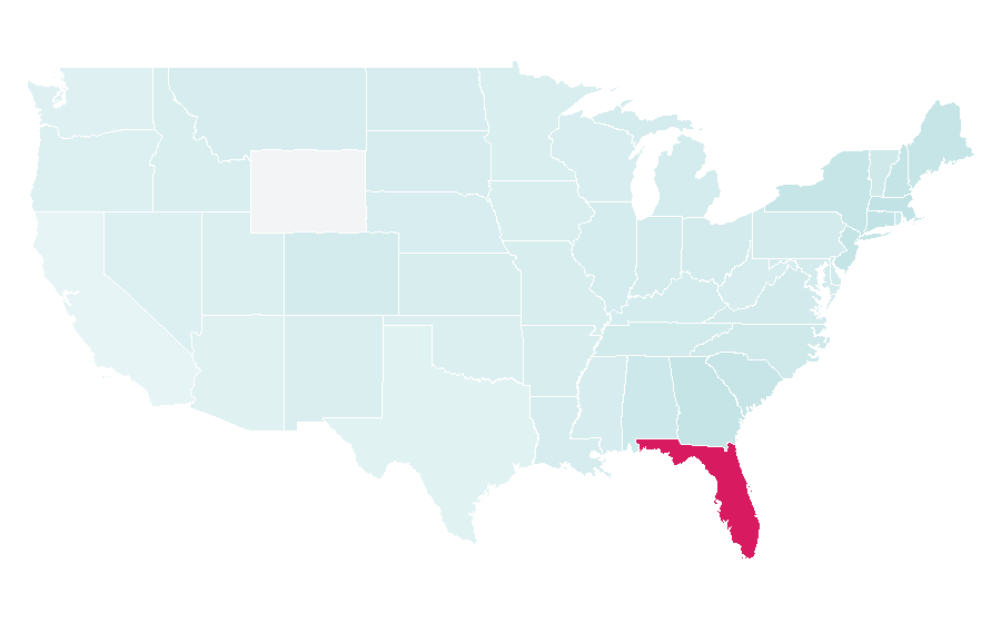 Affinity by region — Winter Park, Florida, United States