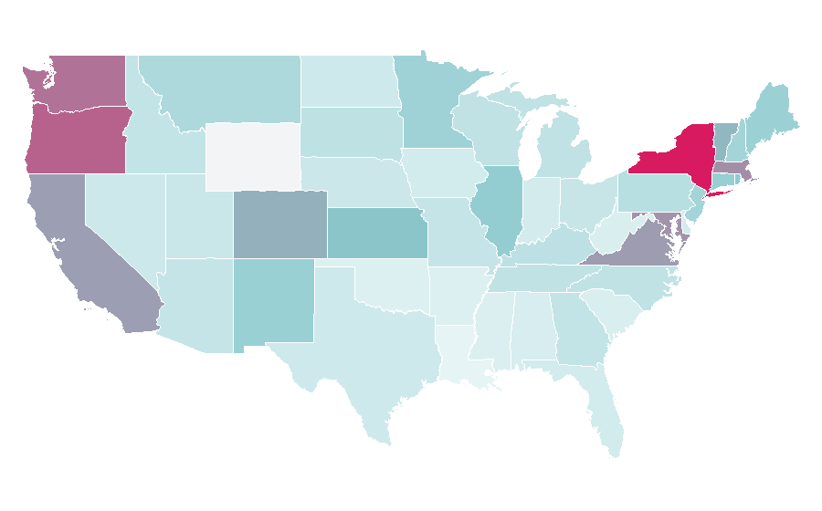 Affinity by region — Wired (magazine), United States